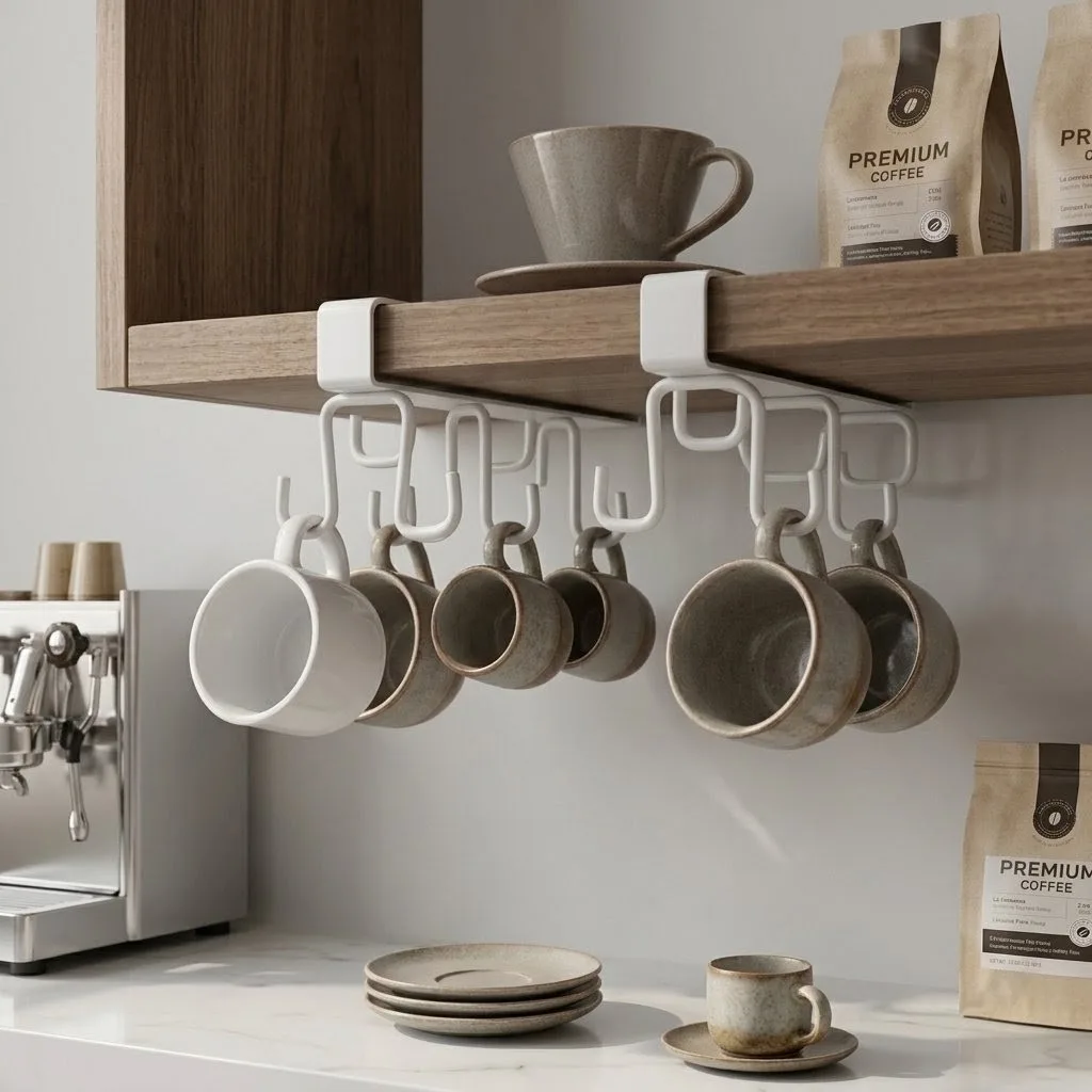 Loft Under-Cabinet Multiuse Mug & Utensil Rack