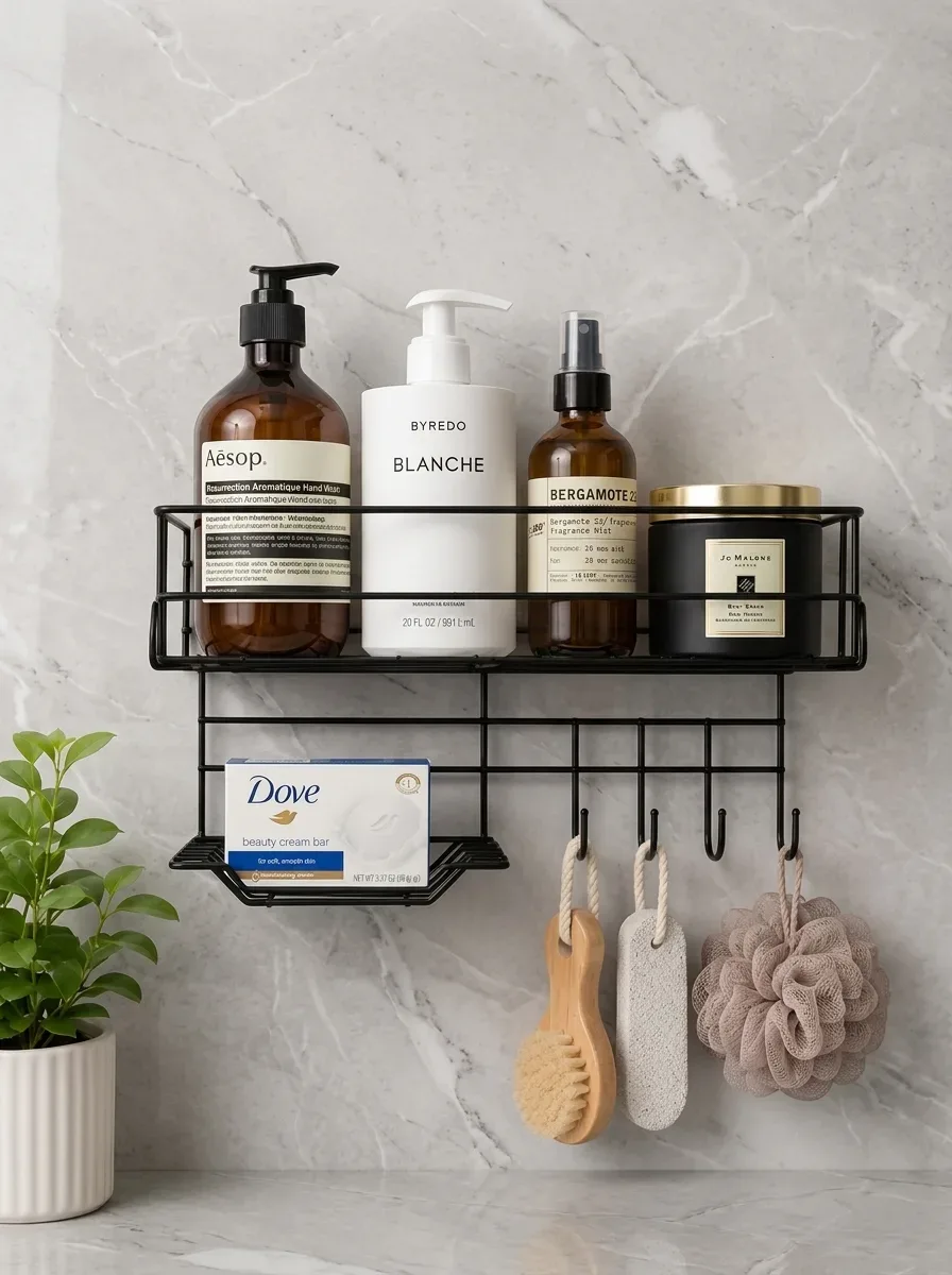 Loft Punch-Free All-in-One Shower Caddy