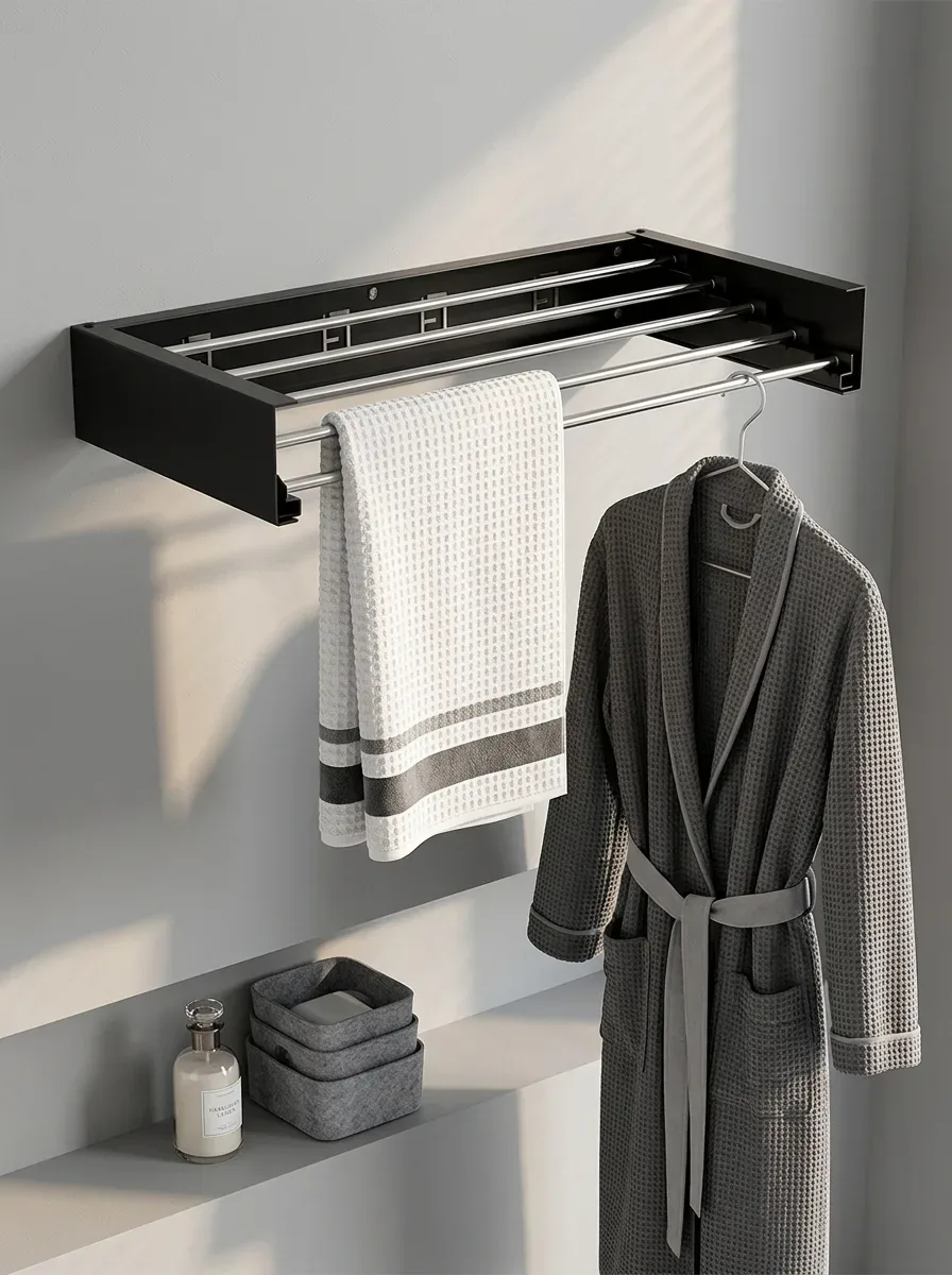 Loft Retractable Wall-Mounted Drying Rack