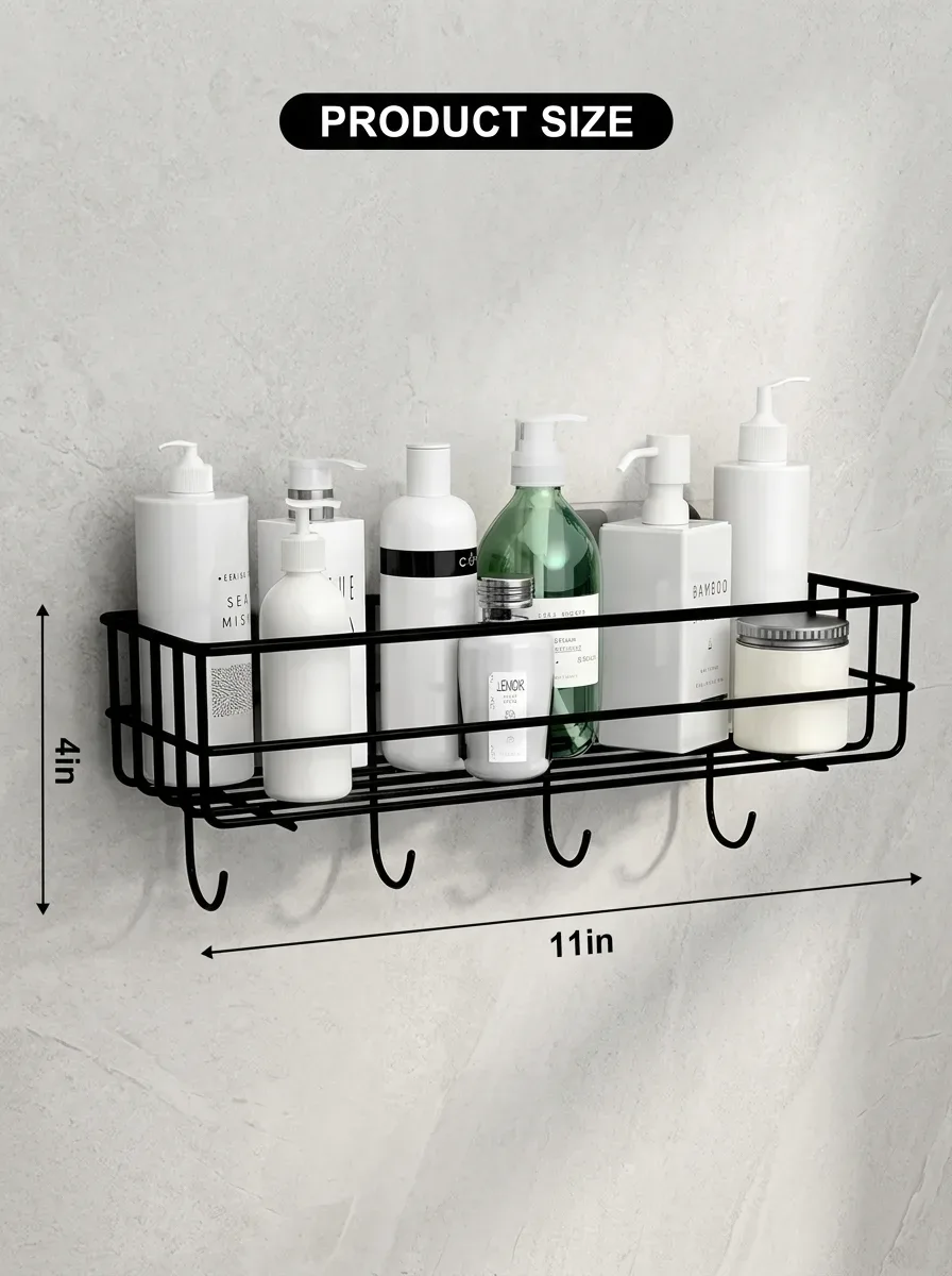 Loft Punch-Free Multiuse Rack with Hooks
