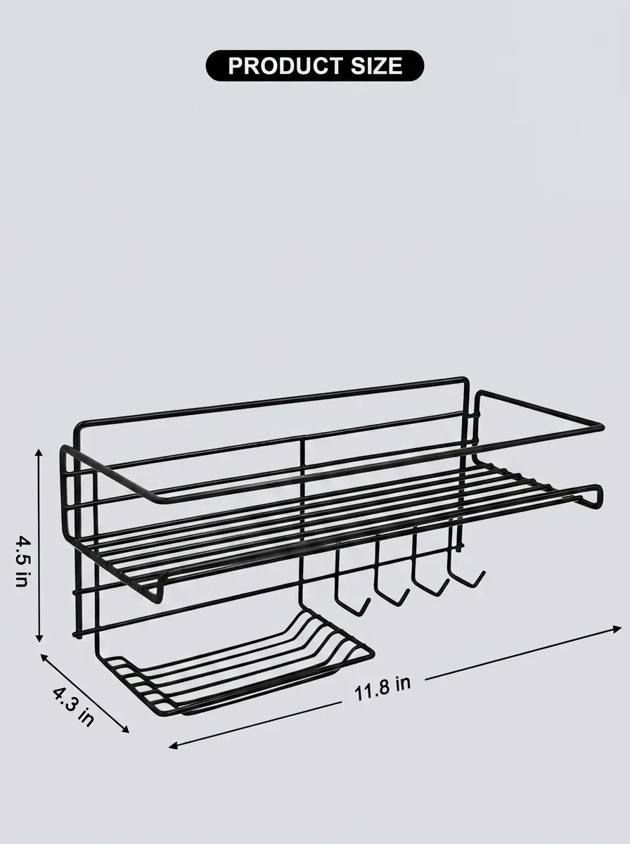 Loft Punch-Free All-in-One Shower Caddy
