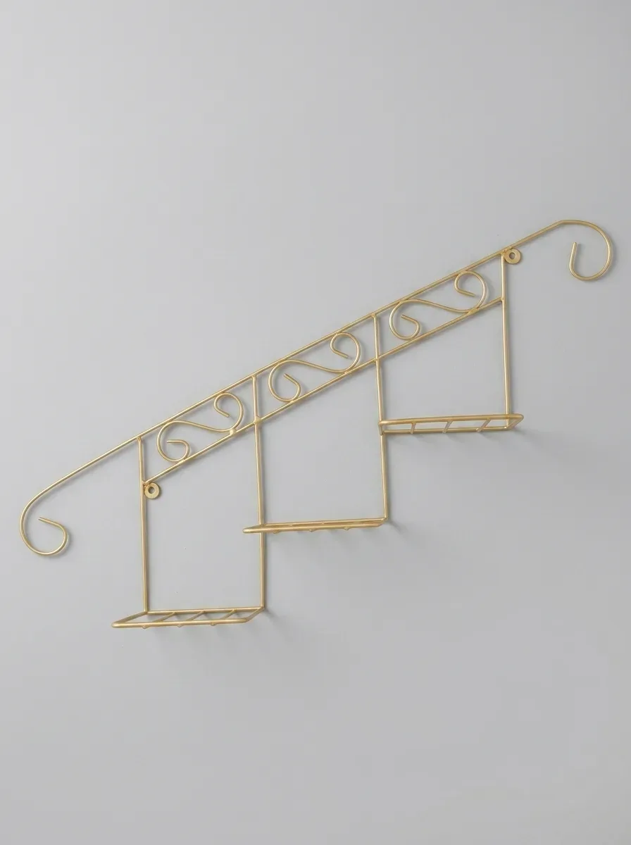 Aura 'Staircase' 3-Tier Metallic Planter Shelf