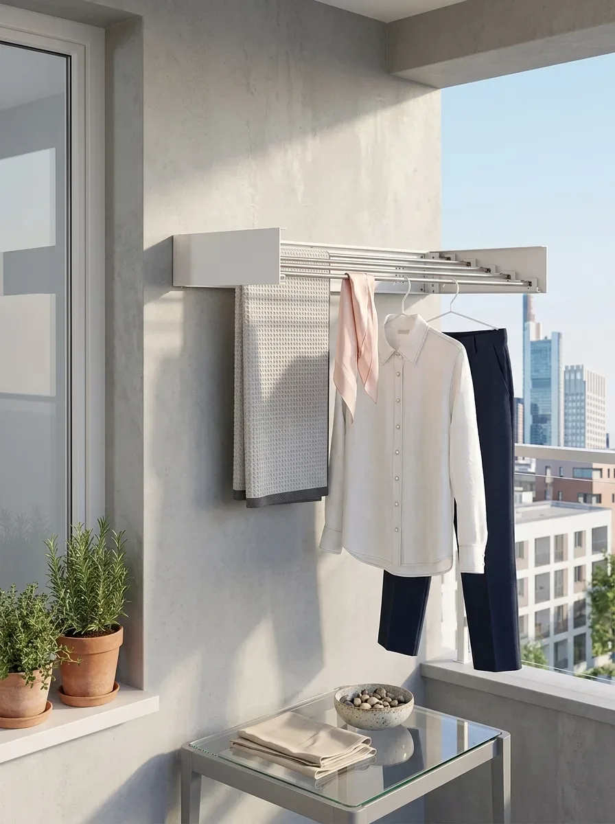 Loft Retractable Wall-Mounted Drying Rack