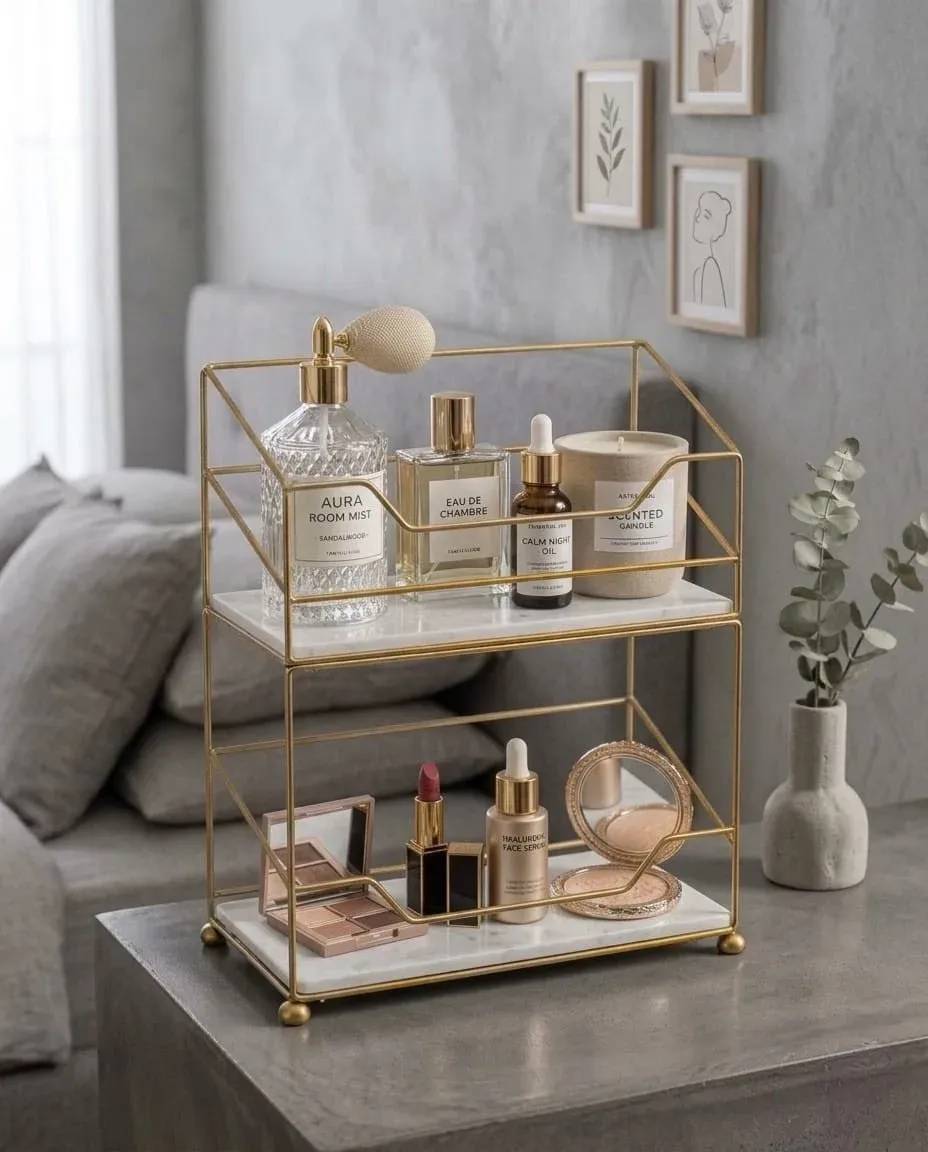 Loft Geometric 2-Tier Vanity Organizer