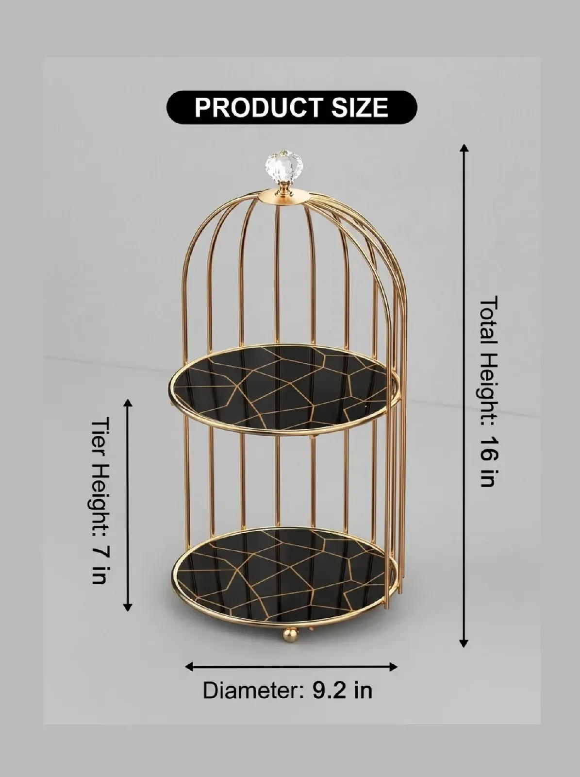Loft 'Birdcage' 2-Tier Luxury Vanity Organizer