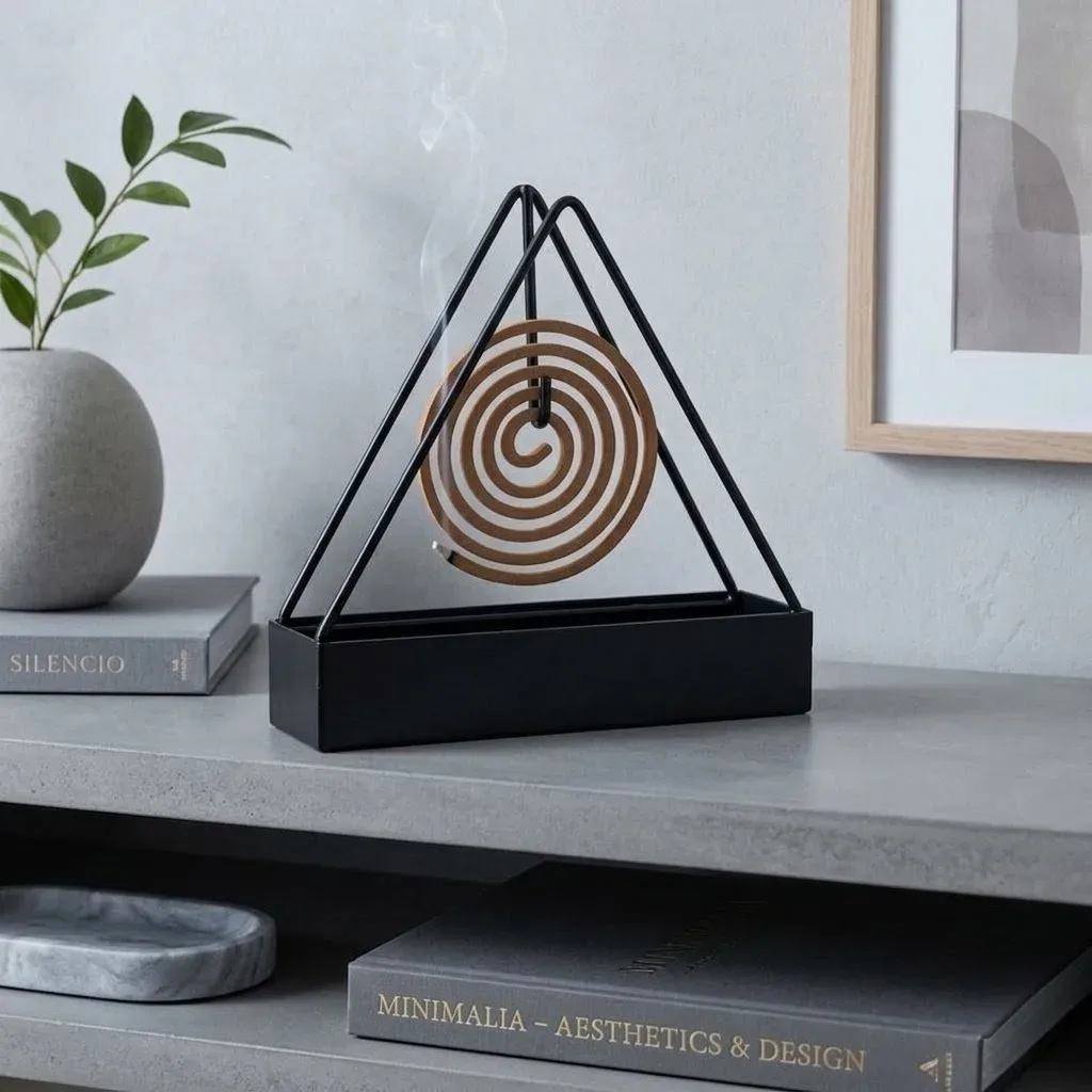 Apex Triangle Iron Mosquito Coil Holder