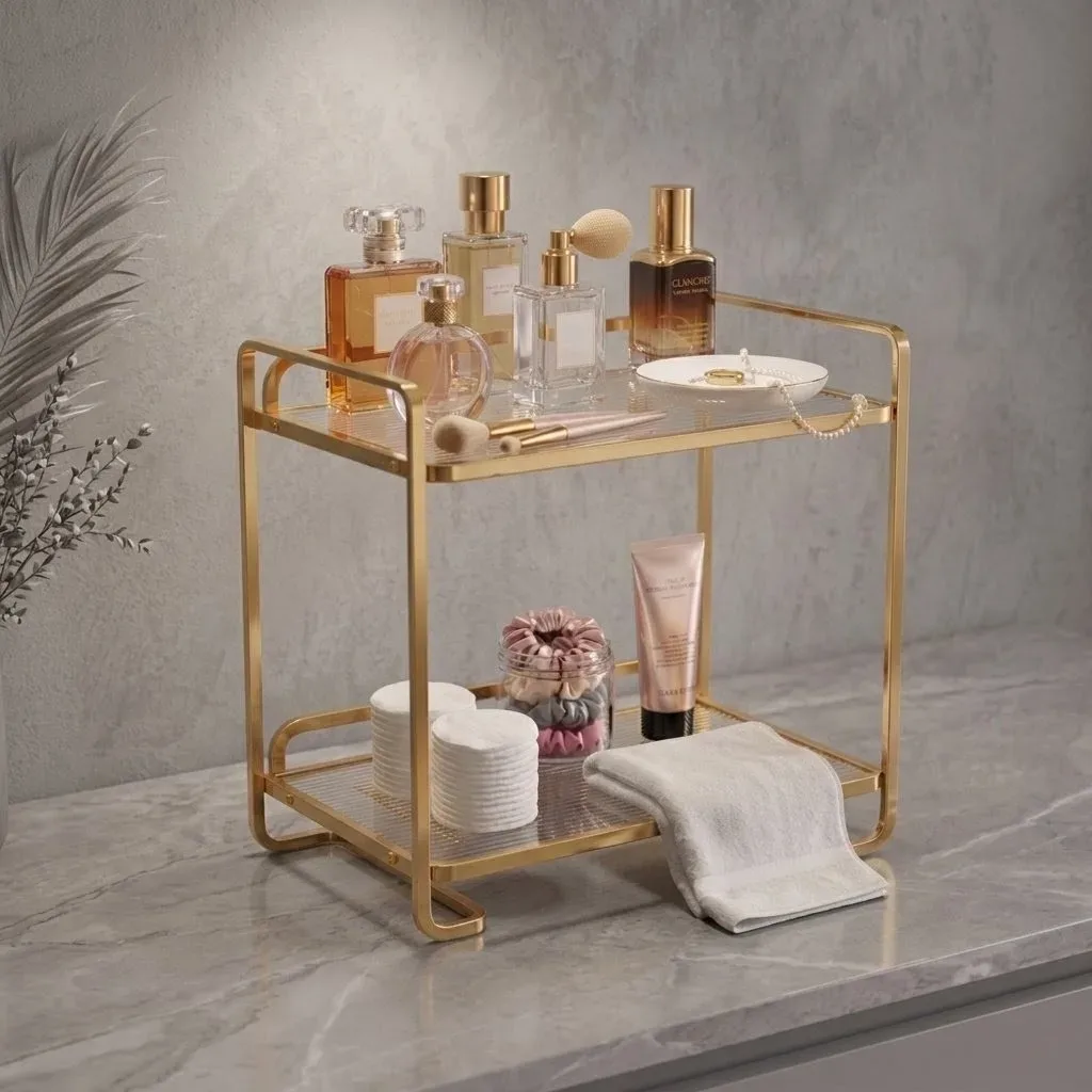 Loft Golden Arc 2-Tier Vanity Organizer