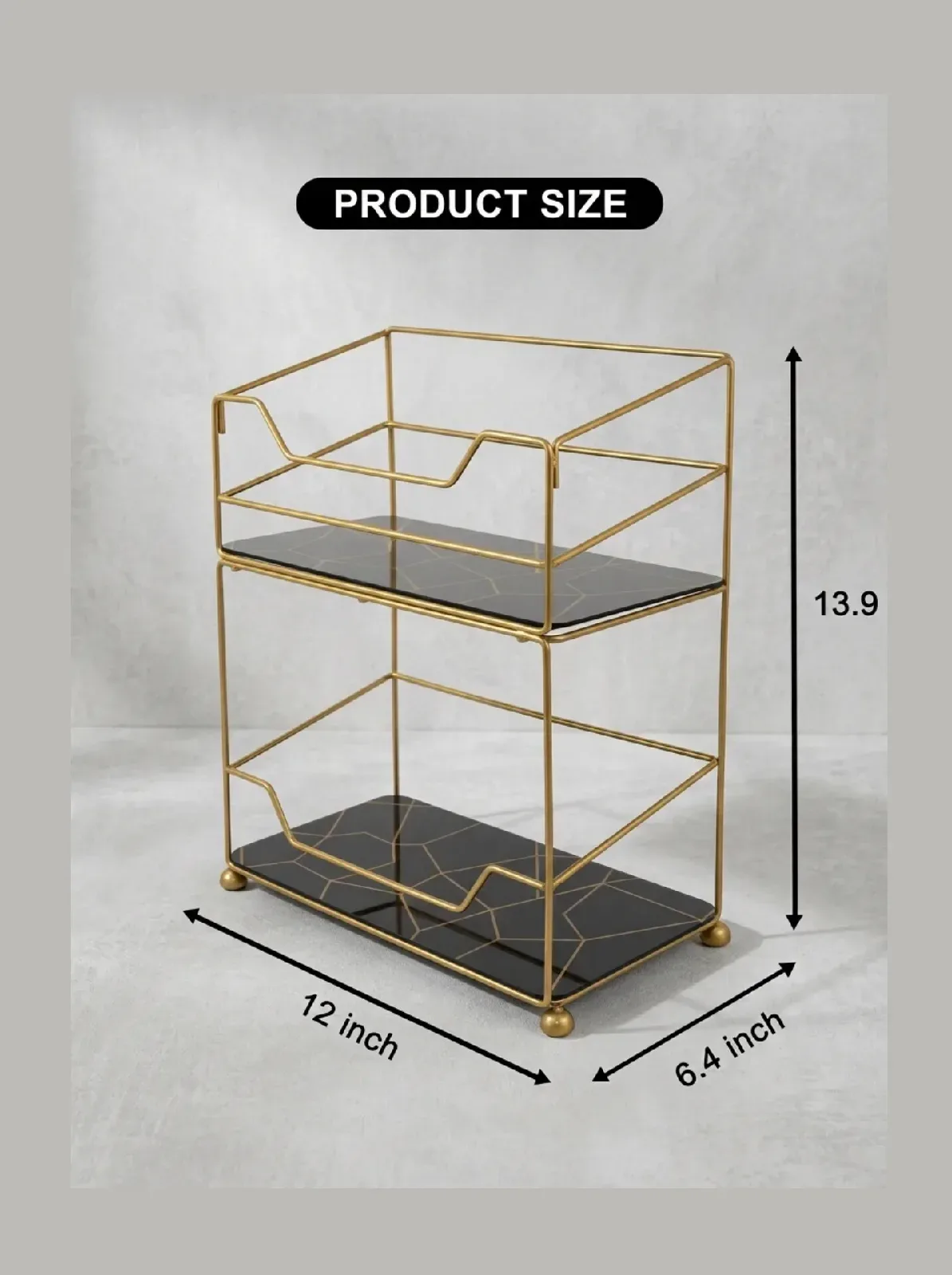 Loft Geometric 2-Tier Vanity Organizer