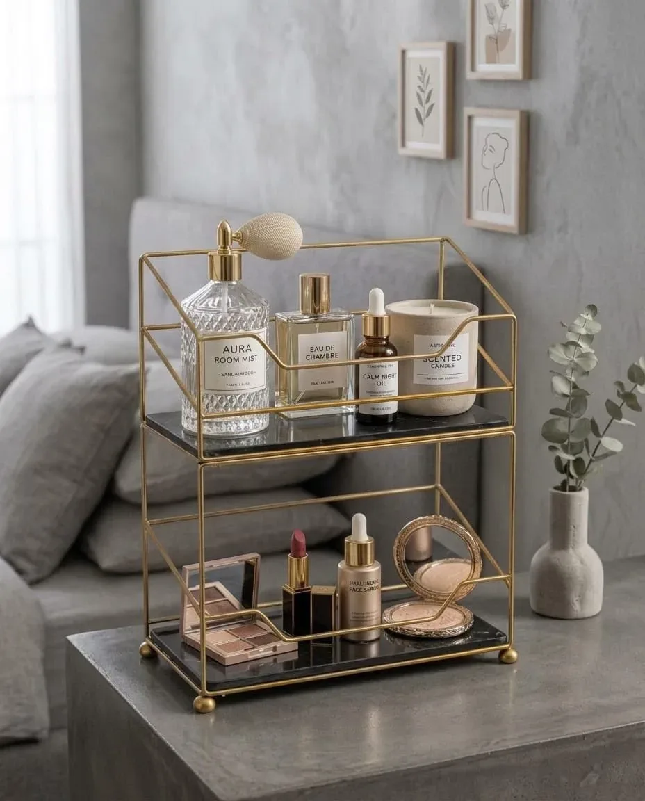 Loft Geometric 2-Tier Vanity Organizer