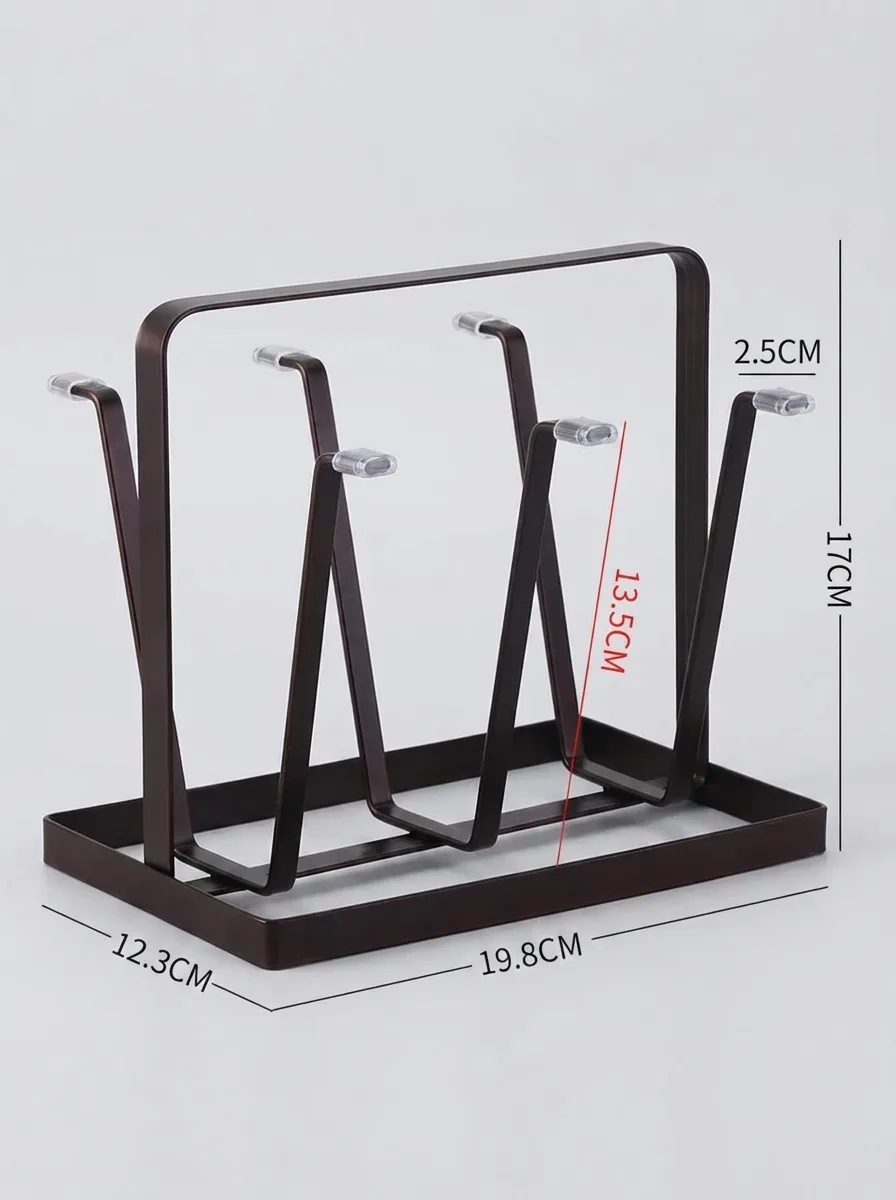 Loft 6-Hook Countertop Glass Drying Stand